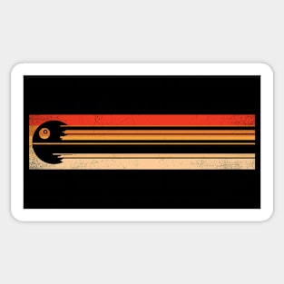 Retro Death Star Sticker